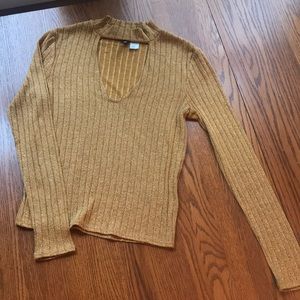 A gold Forever 21 Top